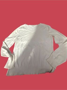 Cherokee Vintage Cream V-Neck Sweater - Size M